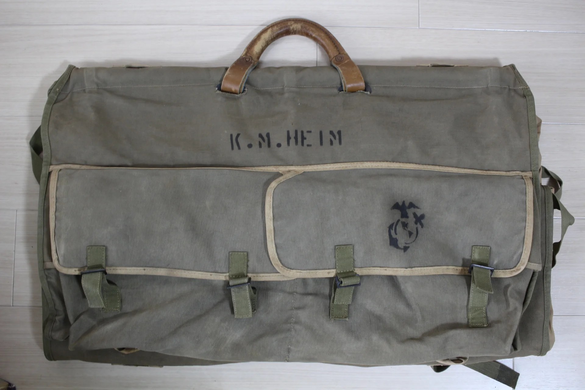 海兵隊オフィサーズ ガーメントバッグ（USMCユニフォームバッグ）