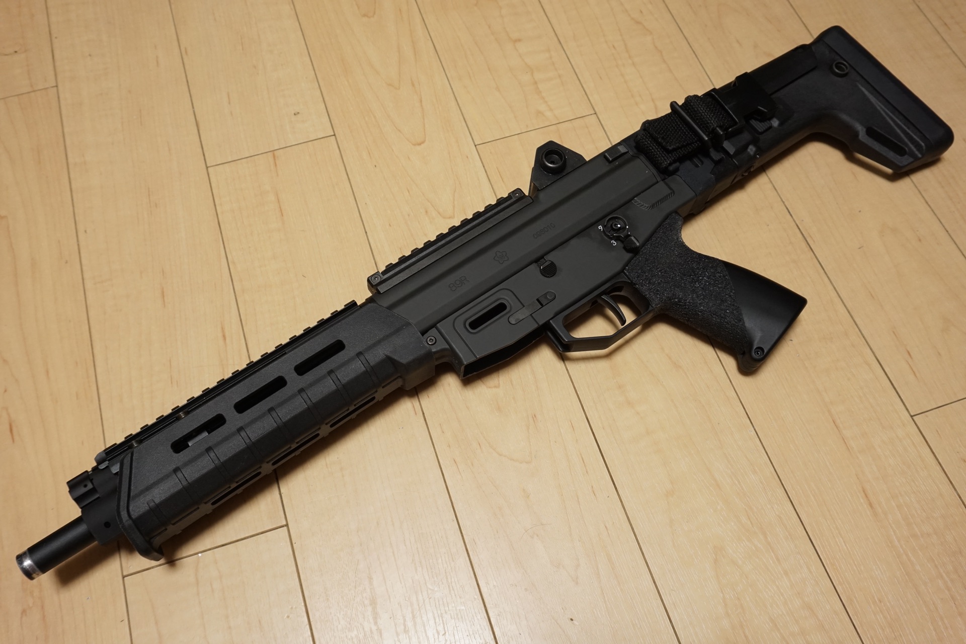 東京マルイ ガスブロ 89式のハンドガード周りをカスタム、ショート