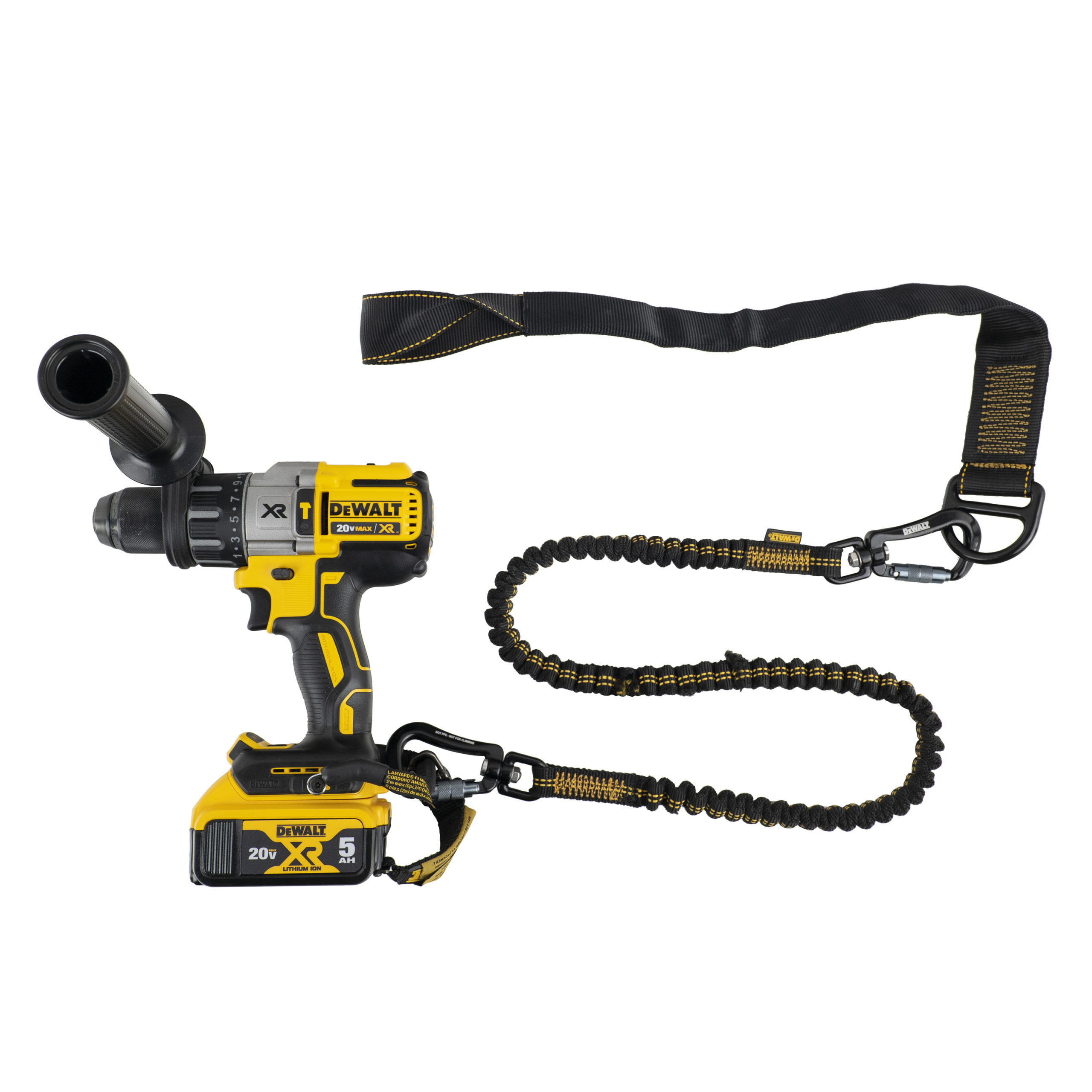 DEWALT Power Tool Lanyard with Dual Carabiner 75 in., 25 lb.