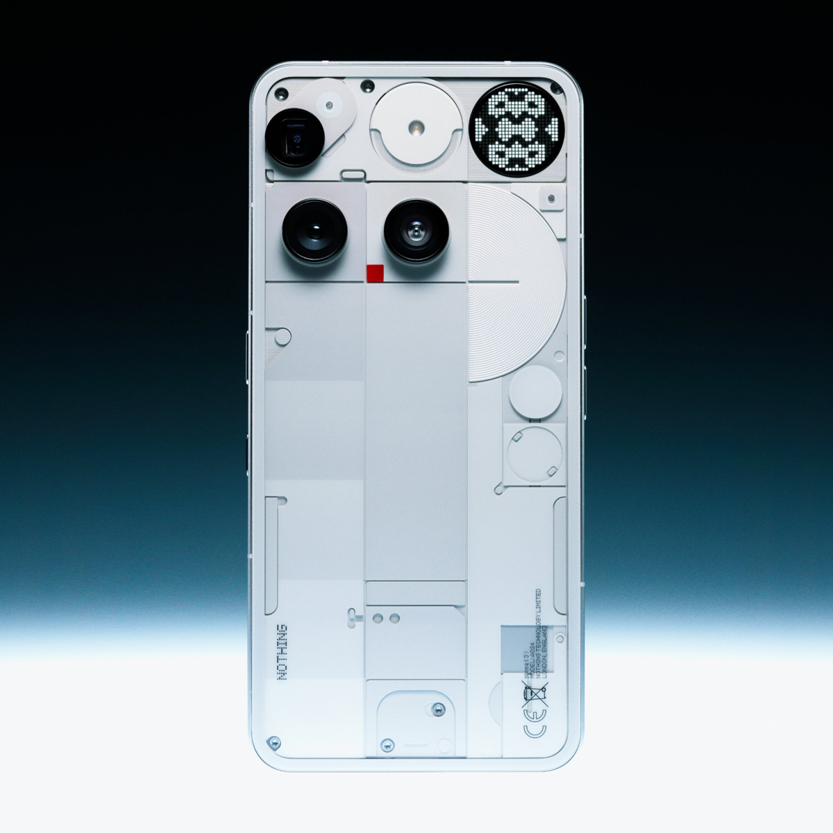 背面LEDがドットマトリックス表示に進化、Nothing「Phone (3)」発表