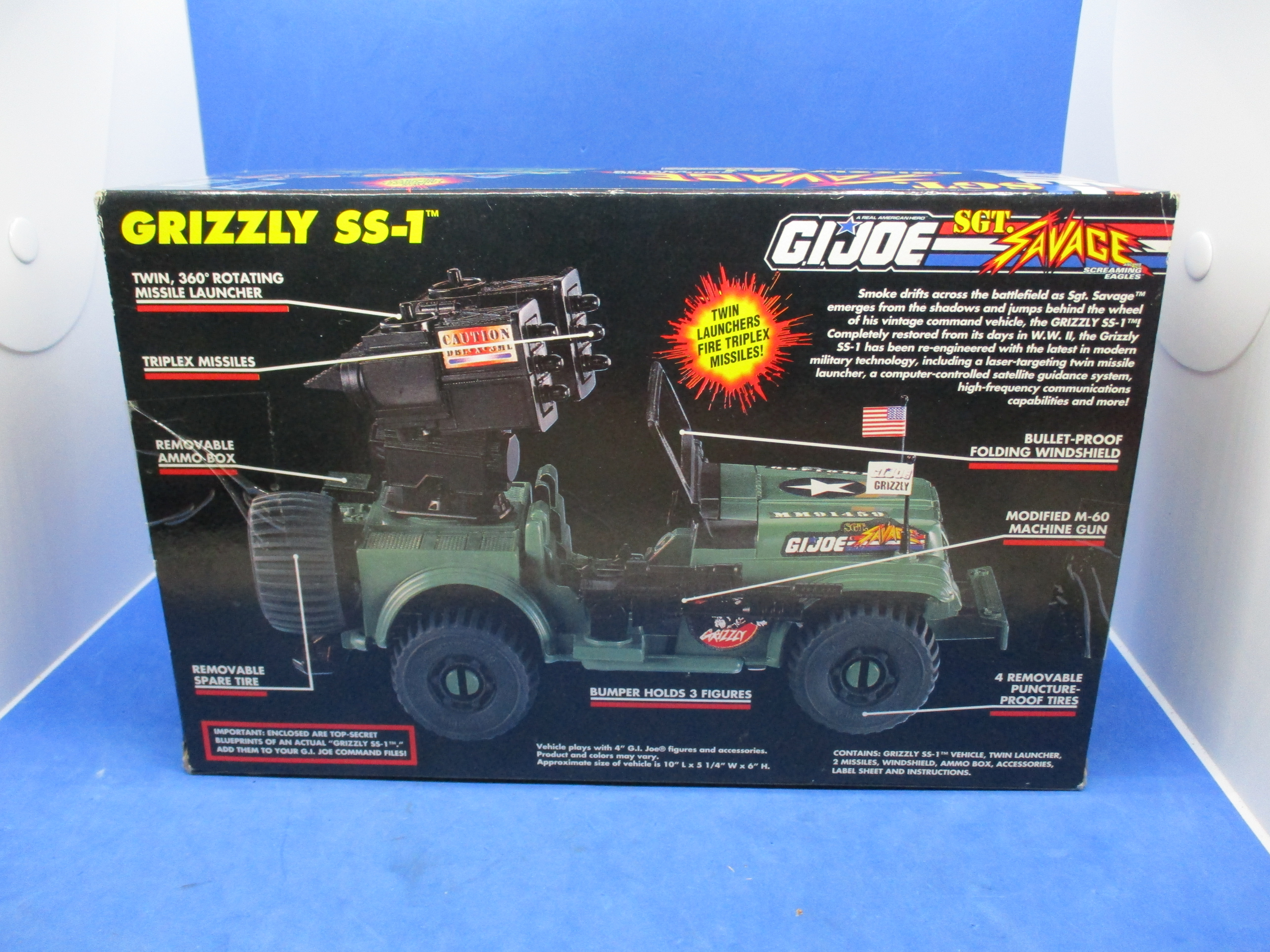 G I JOE SGT SAVAGE GRIZZLY SS-1 w box 1994 nice | Family Legacy