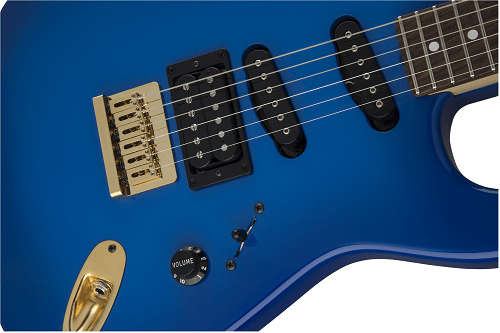Jake E Lee's Charvel USA Signature Blue Burst Guitar – full in bloom