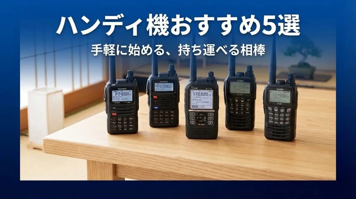 初心者必見！アマチュア無線4級のおすすめ無線機10選【2025年最新版