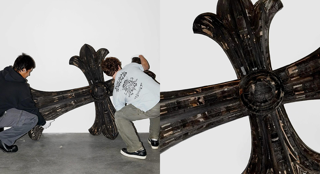 高さ180cm以上の CHROME HEARTS エボニー製クロスが販売中 – 時代を