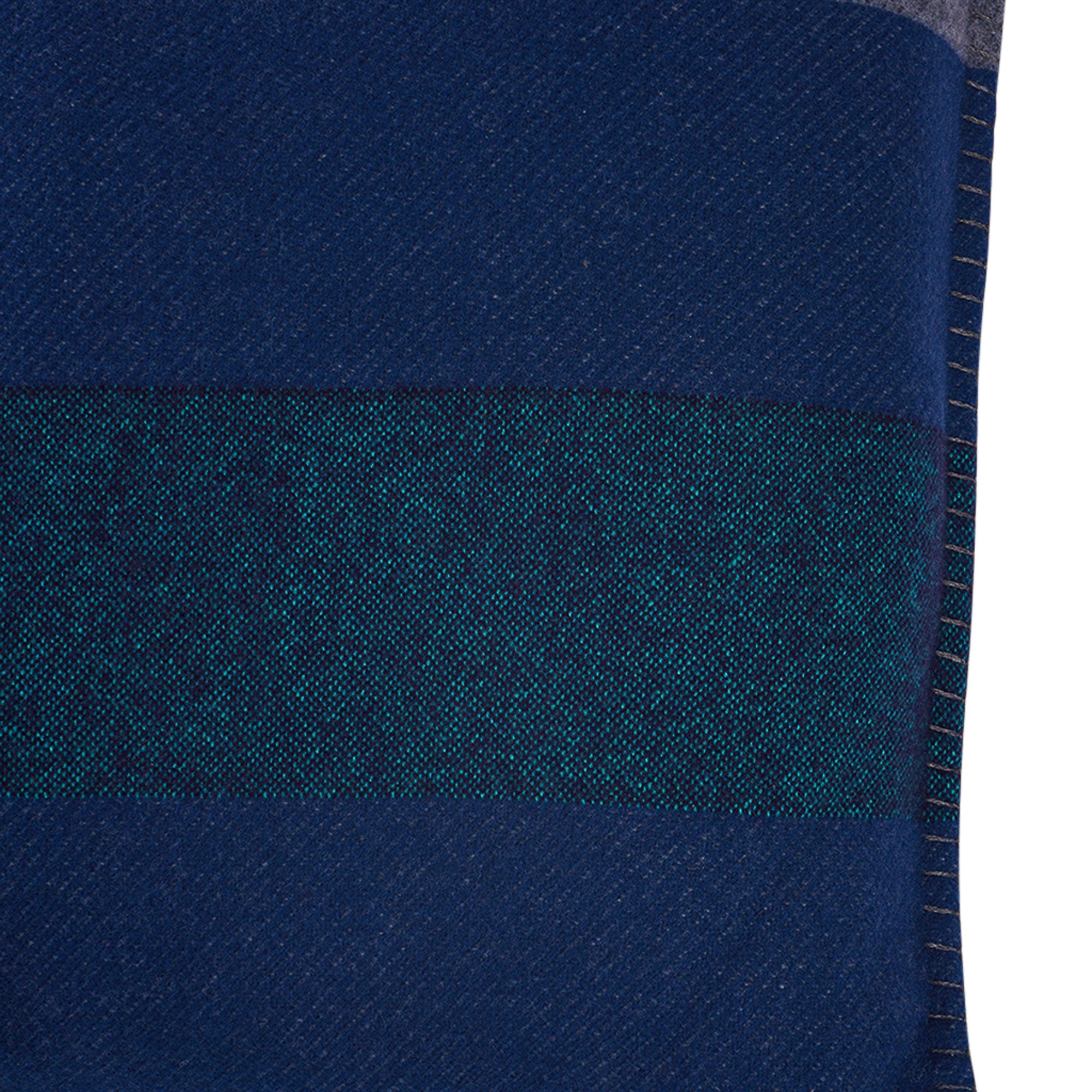 Hermes Casaque H Pillow Marine and Acier