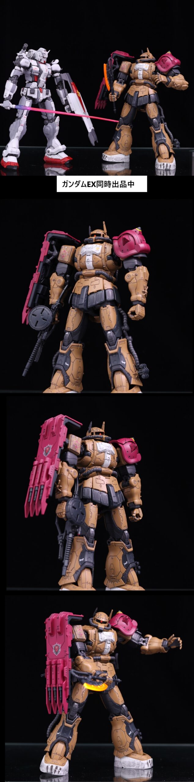 HG 1/144 ザクII F型 ソラリ機 (復讐のレクイエム) 改修全塗装済み完成