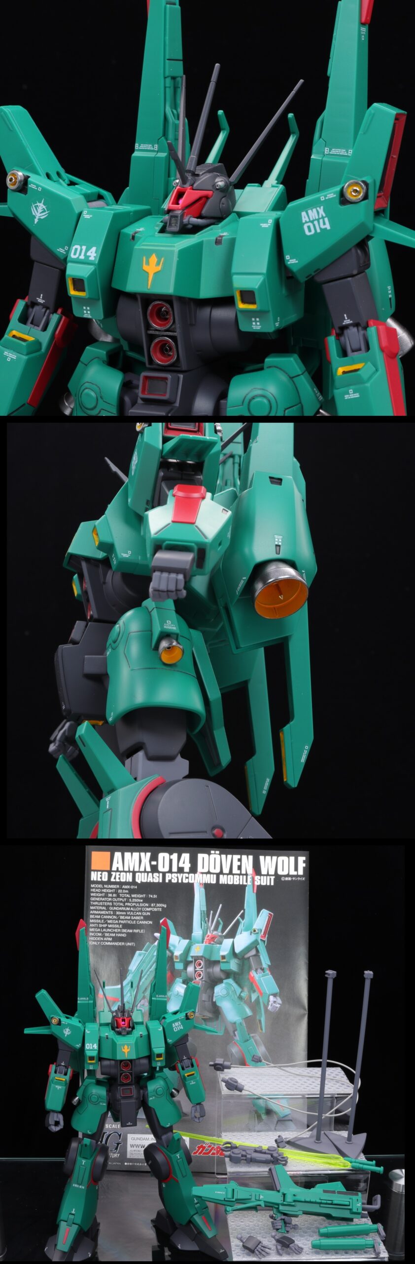 HGUC 1/144 ドーベン・ウルフ AMX-014 機動戦士ガンダムZZ 改修全塗装