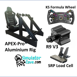 APEX-Pro Rig with MOZA R9 V3 KS wheel & SRP Load Cell bundle