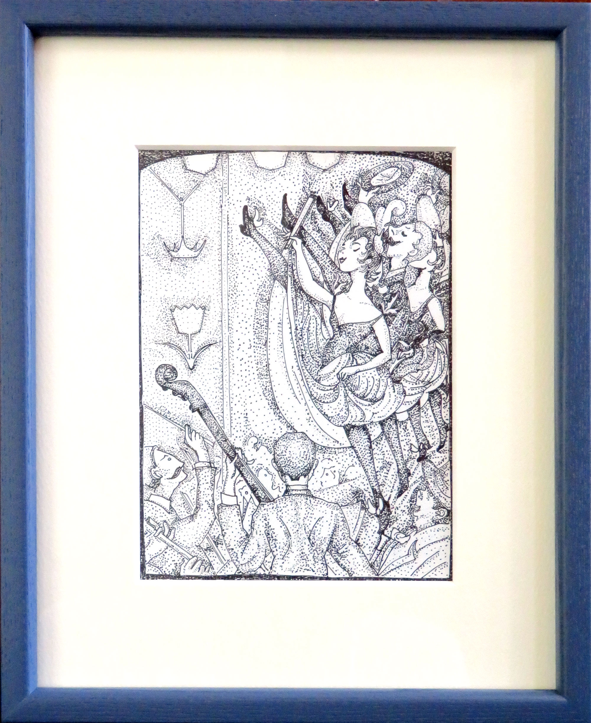 ◇名画をゆるく模写 『シャユ踊り』 ジョルジュ・スーラ 『2022年ゆる