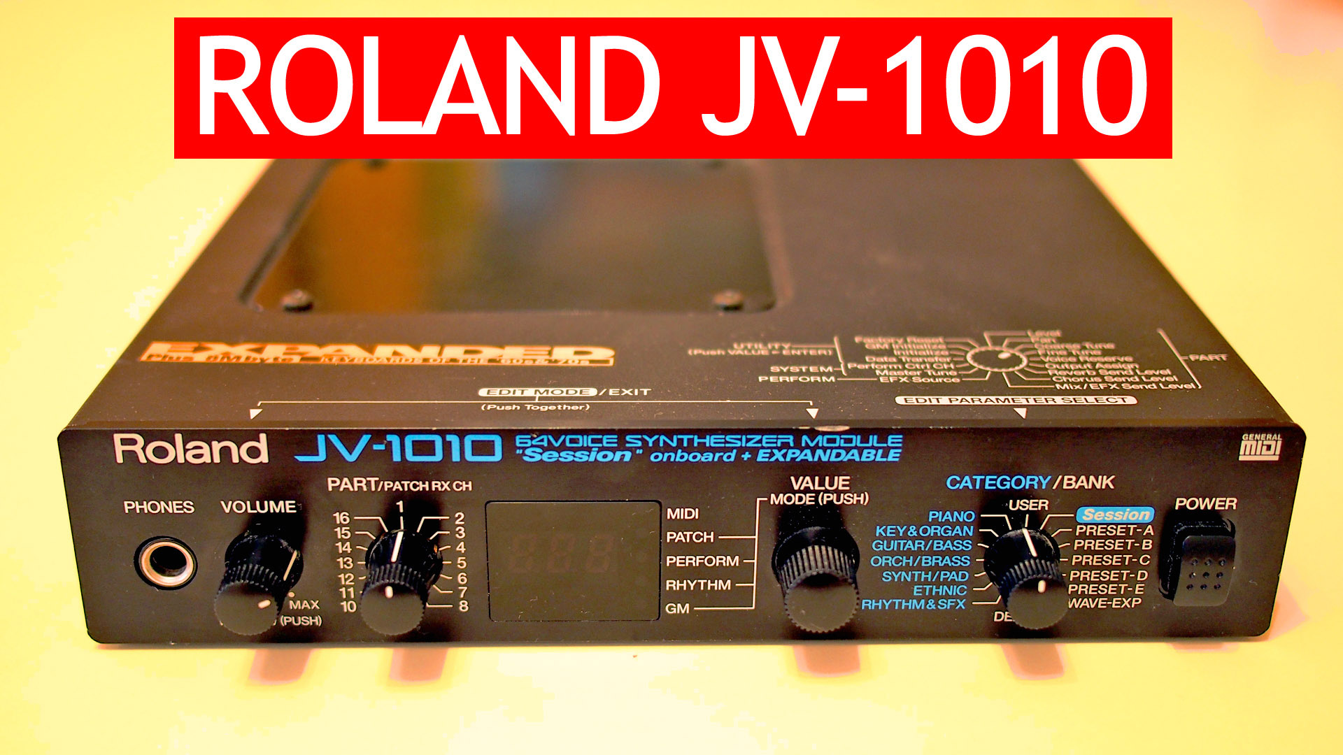 Roland JV-1010 tested – professional alternative to the SC-55/88