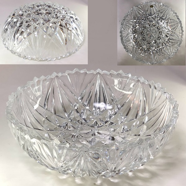 HOYAクリスタルガラスボウルR7872 : 昭和レトロガラス食器雑貨