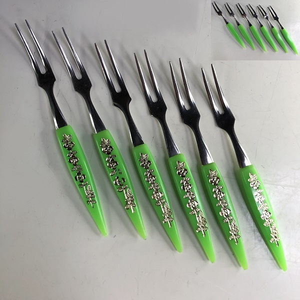 ヒメフォーク6本セットR8427 : 昭和レトロポップ食器雑貨通販