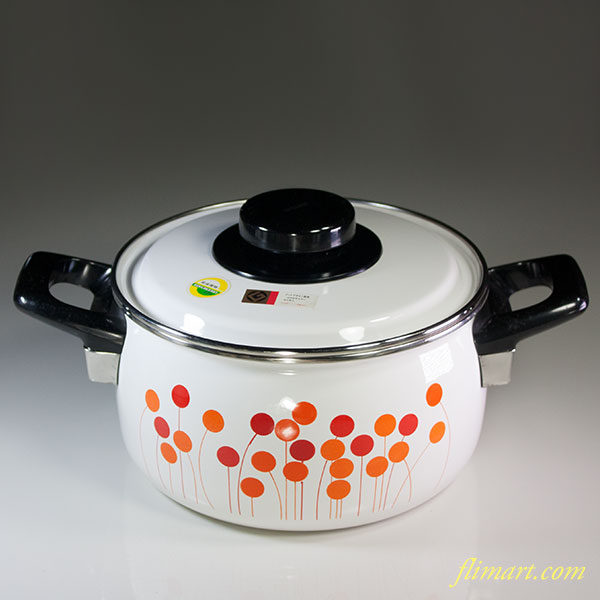 昭和レトロエベレストホーロー両手鍋20cm2.8L : レトロポップ