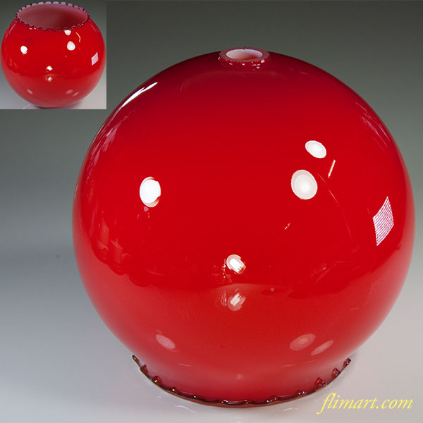 昭和レトロガラス電笠ランプシェード赤 : 昭和レトロ雑貨通販