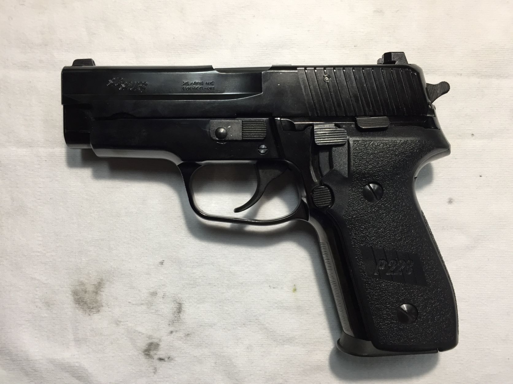 タナカワークス SIG P228 ガスブローバックハンドガンの修理をさせて