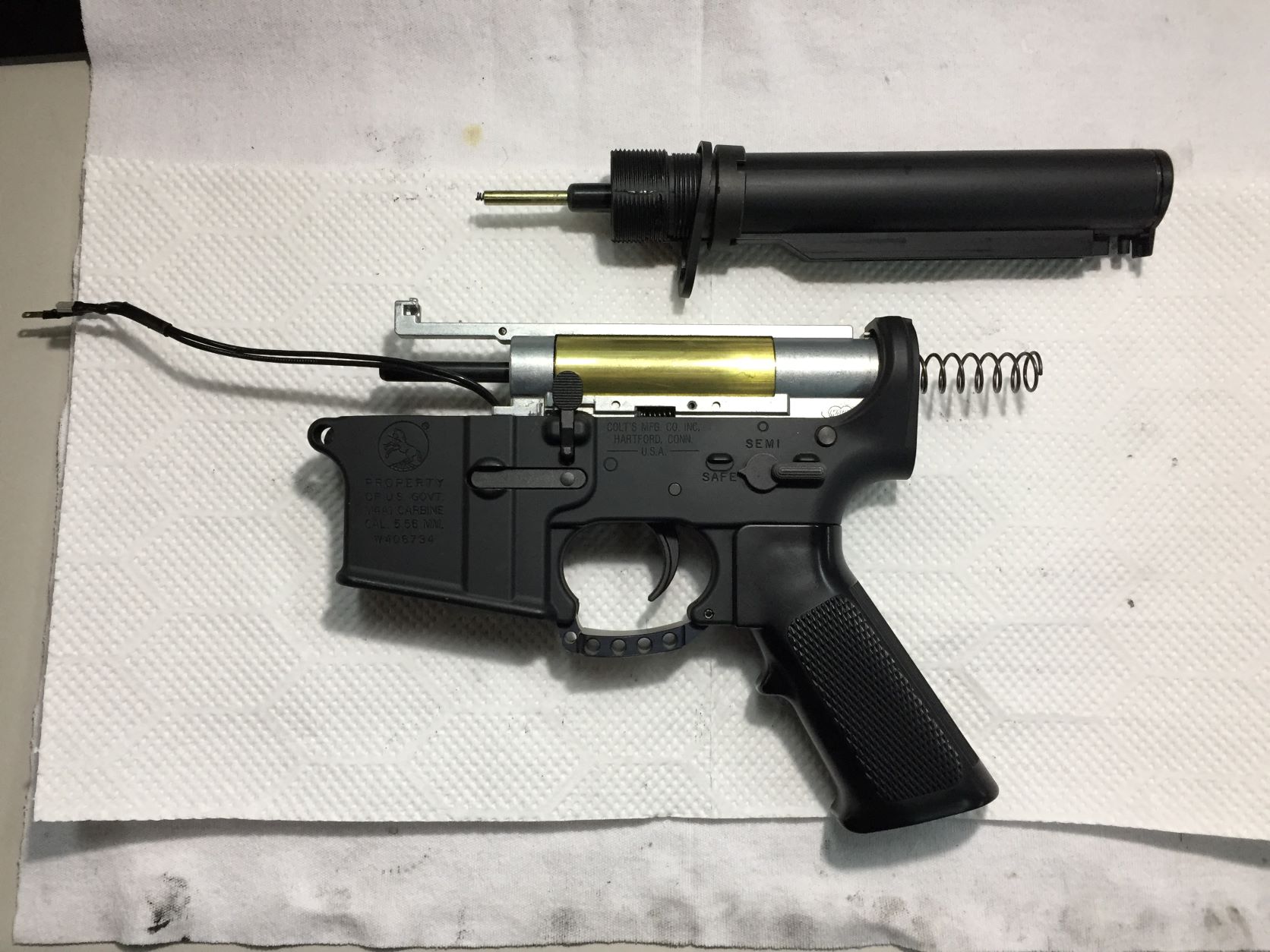 東京マルイ M4A1 SOCOM CARBINE 次世代電動ガンの修理、カスタムをさせ