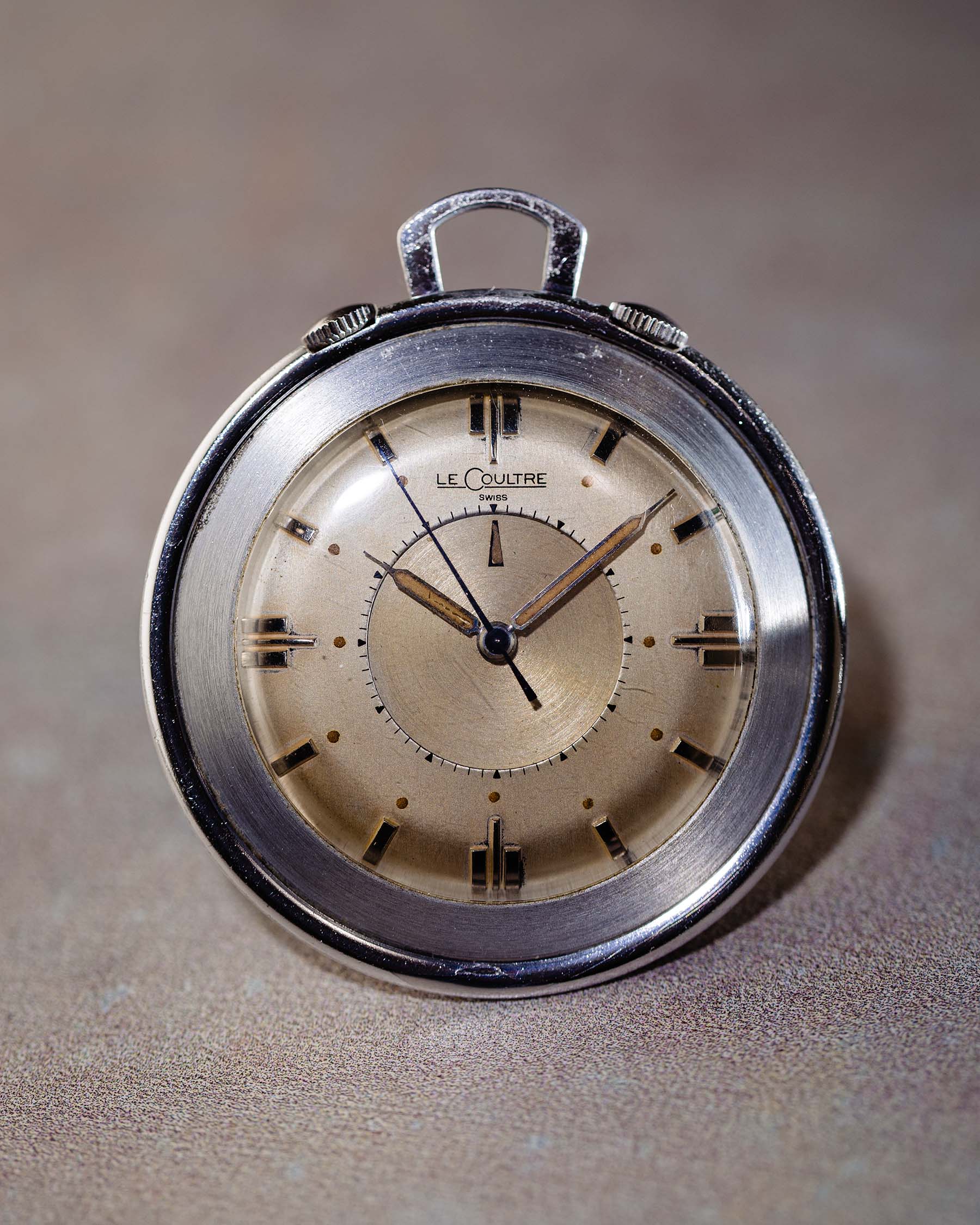 Jaeger Lecoultre Travel Alarm Pocket Watch circa 1950