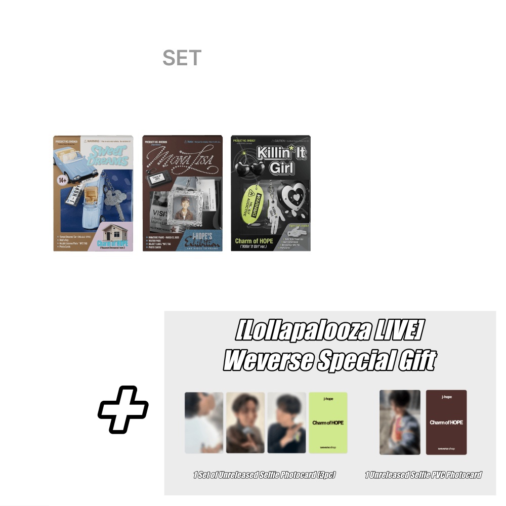 BTS J-HOPE Charm of HOPE WEVERSE Lollapalooza LIVE 公式トレカ