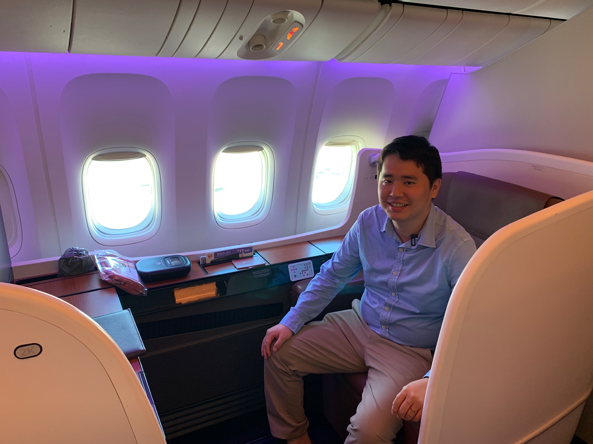 JAL国際線ファーストクラスJL001便（サンフランシスコ⇒羽田）で帰国