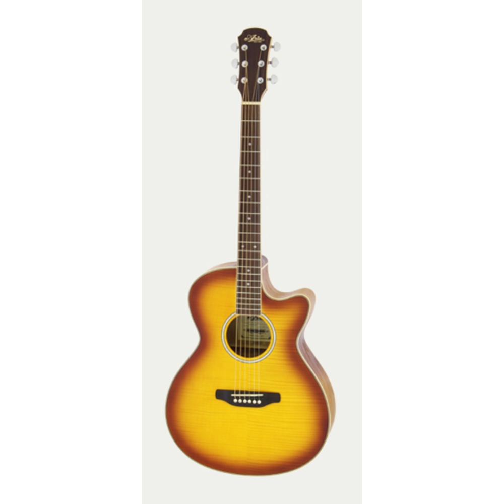 Aria Semi-Acoustic Guitar Cutaway Light Vintage w/bag FET-01FX-LVS