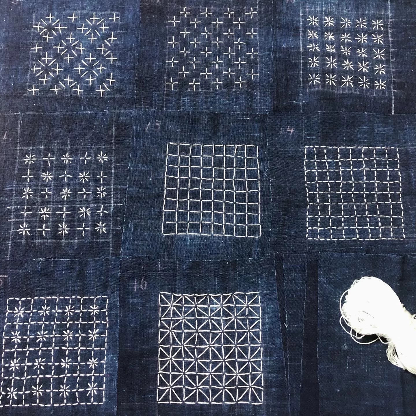 刺し子のミニタペストリー | Quilt Talk