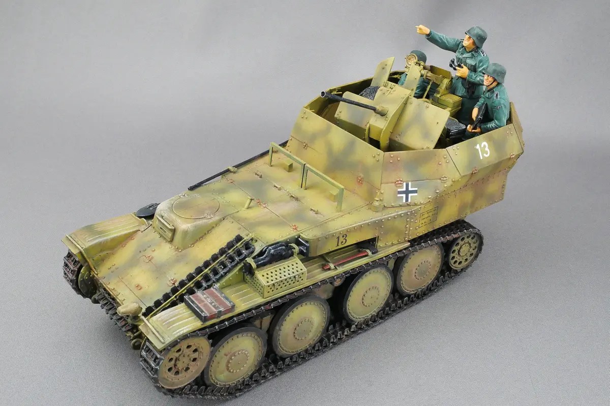ドイツ 2cm 38(t)対空戦車 トライスター 1/35 組立と塗装・製作記