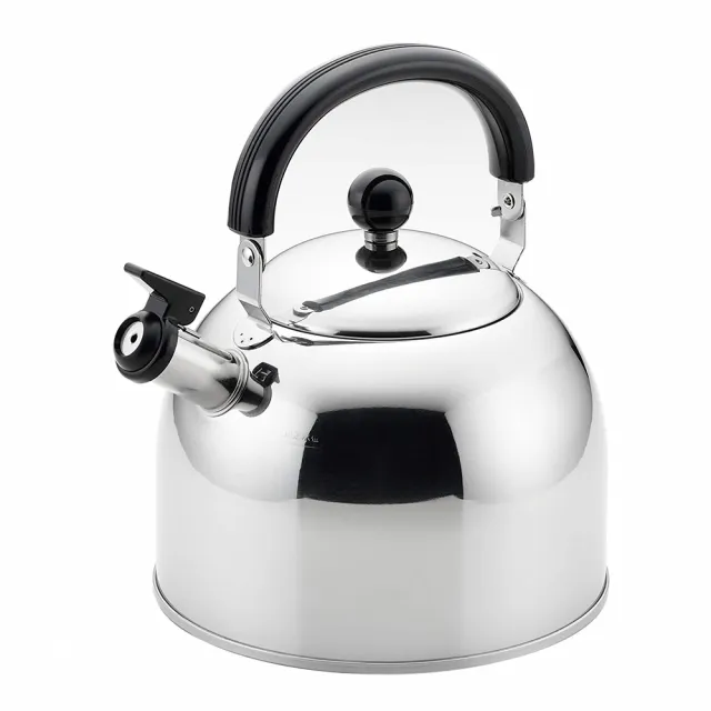 YOSHIKAWA】日本製304不鏽鋼笛音壺4L(電磁爐適用/煮水壺/燒水壺