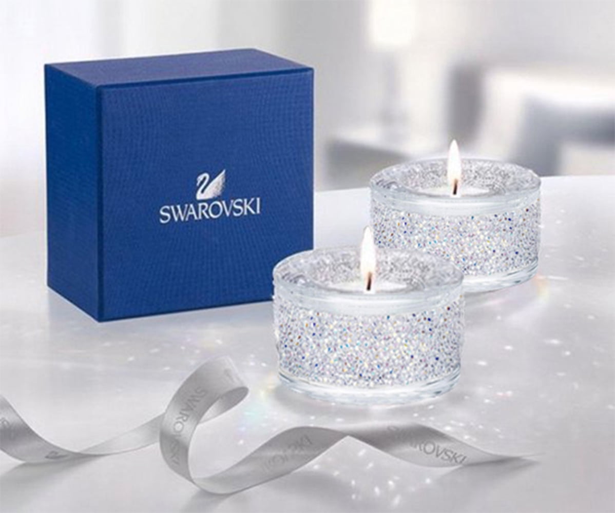 Swarovski Shimmer Tea Light Holder (White Crystal AB) 5428722