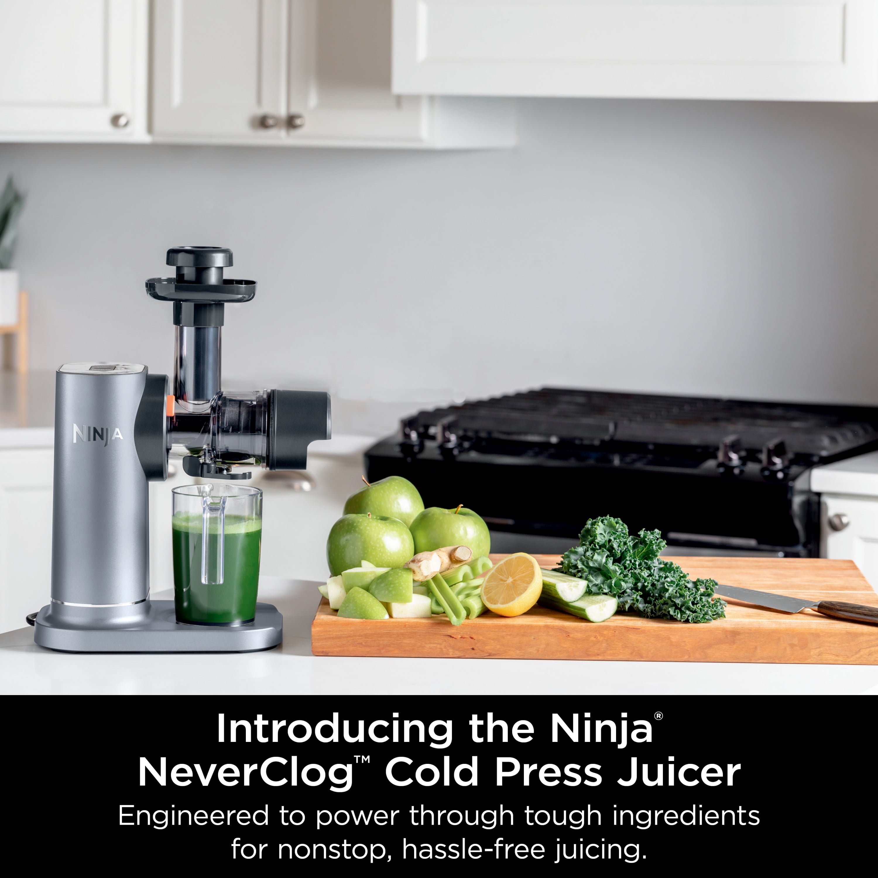 Ninja - Brandclub - Ninja NeverClog 150 Watts Cold Press Juicer