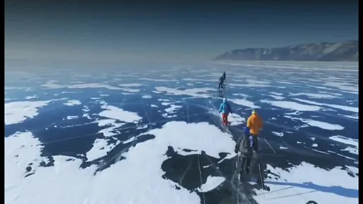 世界一過酷な耐久レース ロシア・バイカル湖の氷上200キロ - BBCニュース