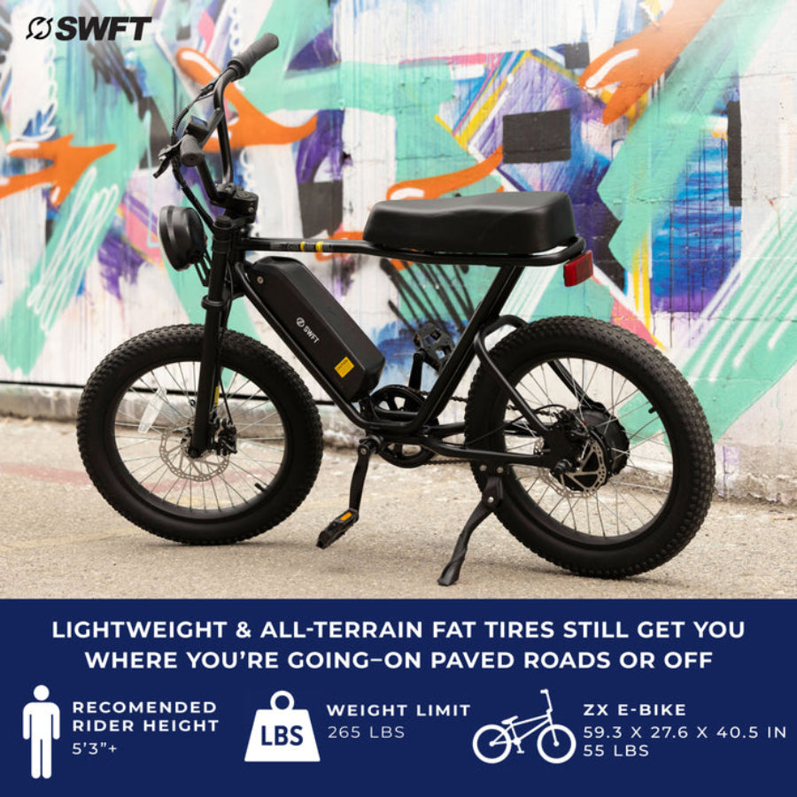 SWFT Z.X Zip All-Terrain Electric Bike - Black– Curacao