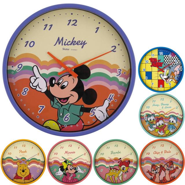 掛け時計 ディズニー レトロ キャラクター トム＆ジェリー ZHW1