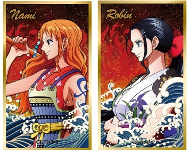 ONE PIECE ワンピース 華絵札色紙コレクション ナミ ニコ・ロビン 2枚
