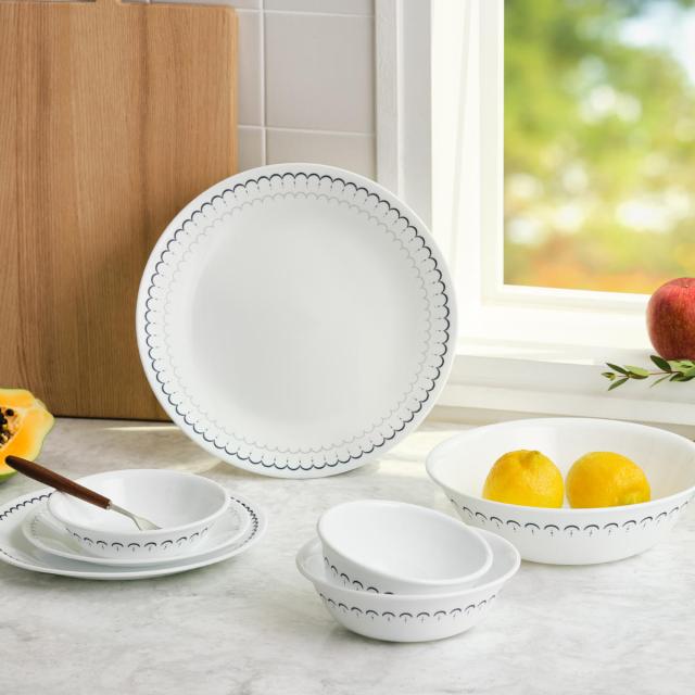 ランチプレート 26cm CORELLE コレールカスピアンレース ランチ皿 大