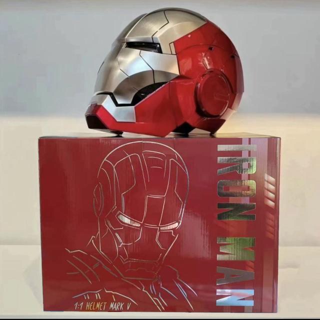 自動開閉 1：1アイアンマンヘルメット マスク 着用可能 LED MK5 電動