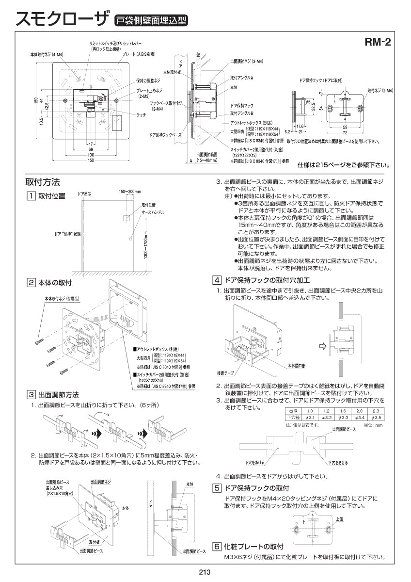 RM-2｜スモクローザー（防災機器）｜ニュースター（NEWSTAR