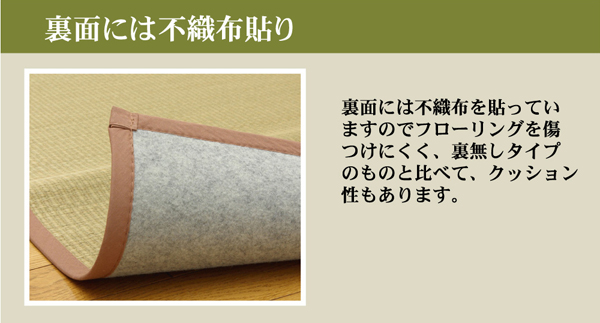 無染土 い草上敷 『DX素肌美人』 江戸間 ( 裏:不織布張り） - IGZA
