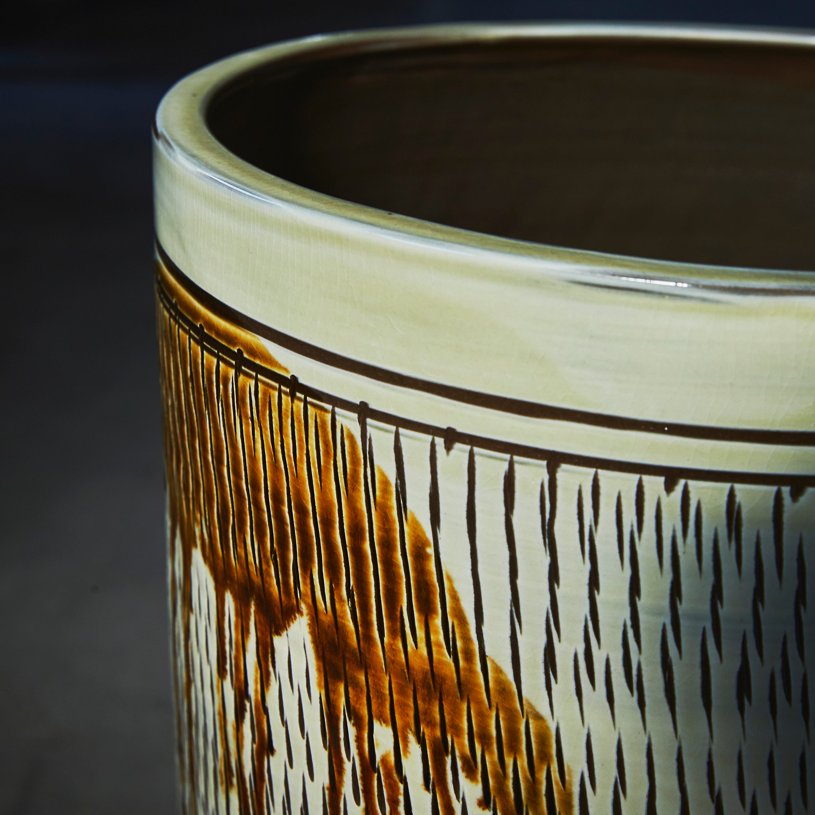 小鹿田焼 坂本拓磨 傘立て 特大【飛び鉋】 – IEGNIM