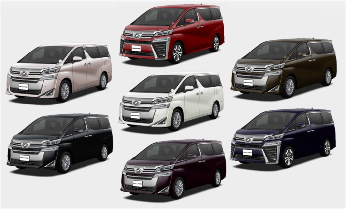 ヴェルファイアの人気色ランキング！人気カラーとおすすめの内装色と