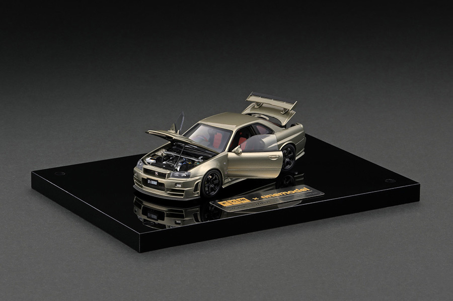 PGM-430103-2 1/43 Nismo R34 GT-R Z-tune Jade Green Luxury package