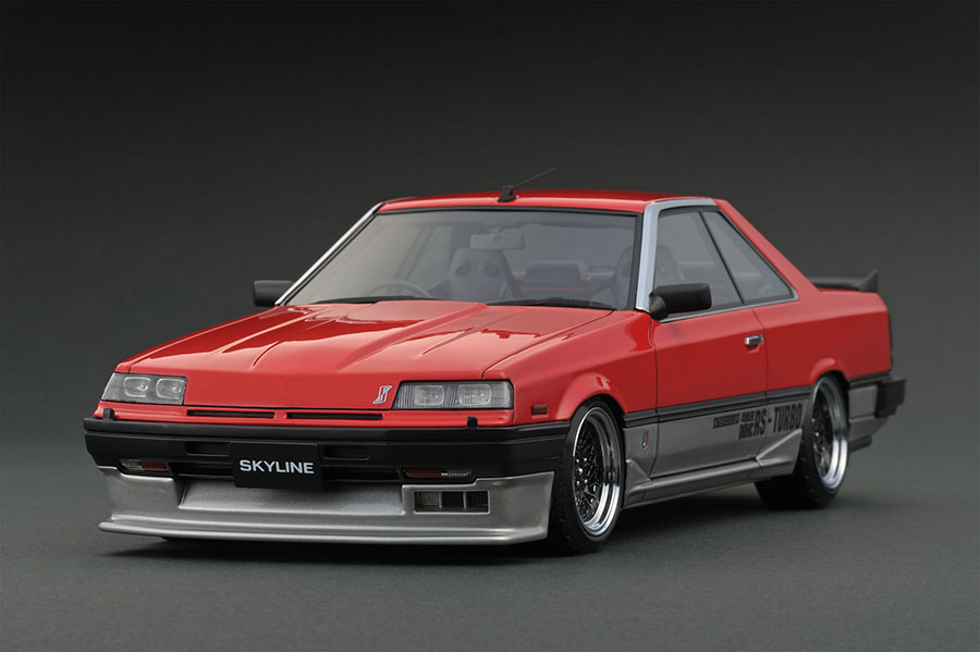 IG0992 1/18 Nissan Skyline 2000 RS-X Turbo-C (R30) Red/Silver