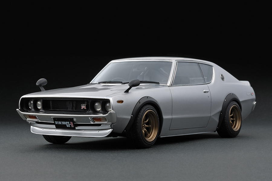 IG0032 1/18 Nissan Skyline 2000 GT-R (KPGC110) Silver | LINE UP