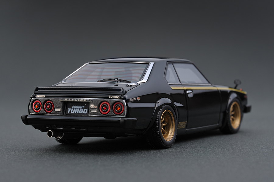 IG0122 1/43 Nissan Skyline 2000 Turbo GT-ES (C211) Black | LINE UP