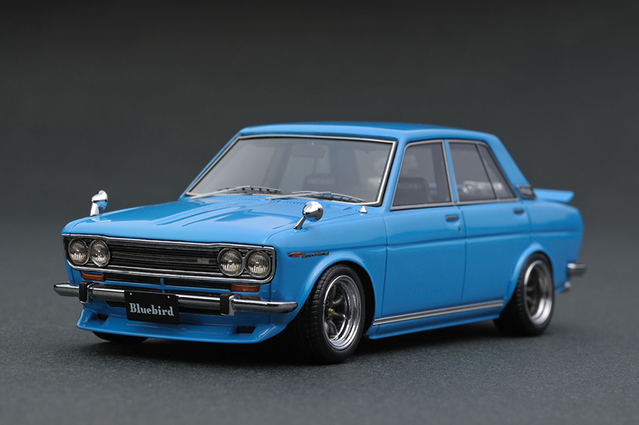 IG0256 1/43 Datsun Bluebird SSS (P510) Light Blue | LINE UP