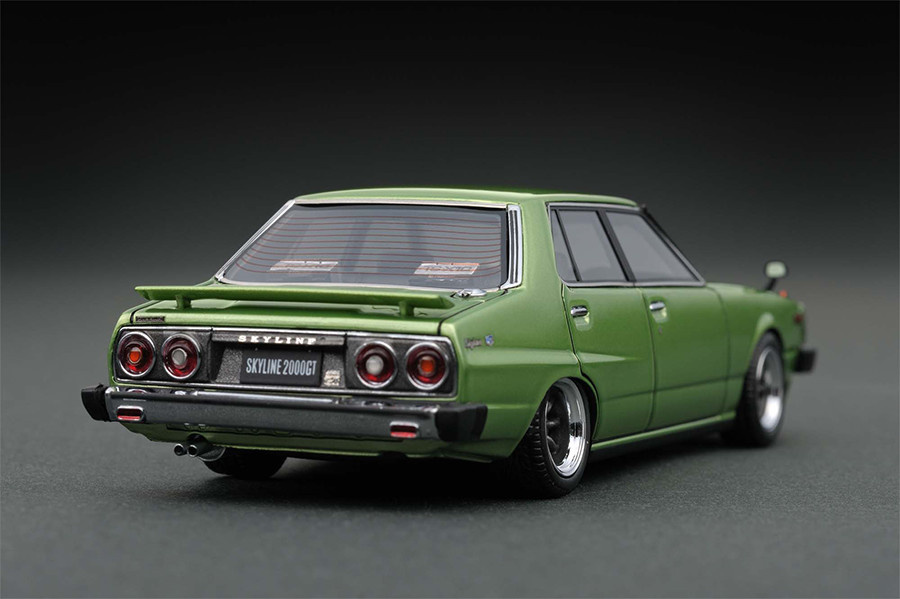 IG0321 1/43 Nissan Skyline 2000 GT-EL (C210) Green | LINE UP