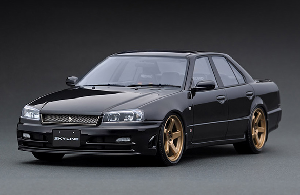 IG1579 1/18 Nissan Skyline 25GT Turbo (ER34) Black | LINE UP