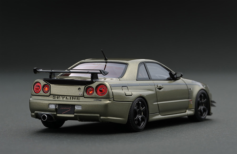 IG1813 1/43 Nissan Skyline GT-R Mine's (R34) Milleniumd Jade