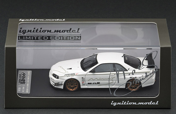 IG1817 1/43 Nissan Skyline GT-R Mine's (R34) White HOBBY FORUM ver