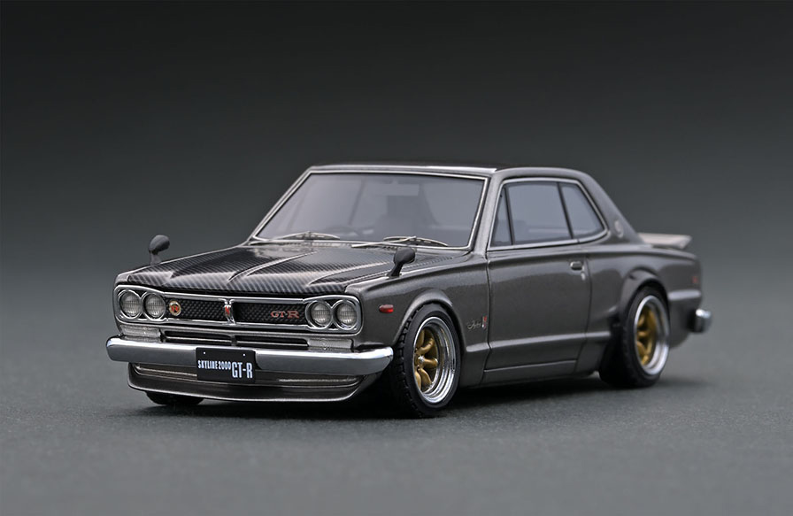 IG1932 1/43 Nissan Skyline 2000 GT-R (KPGC10) Silver | LINE UP