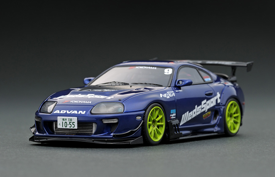 IG1974 1/43 Toyota Supra (JZA80) RZ ORIDO-STREET Ver.2 Blue With